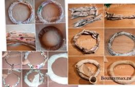 How to make a New Year's Christmas wreath on the door with your own hands: ideas, master class, photo